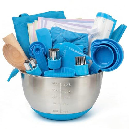 Glowsprout Kids Baking Set 16.0 Count CFHBTJ-ED STEM Learning Kitchen Tools