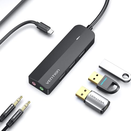 VENTION USB 3.0 Hub 3 Ports USB Audio Adapter