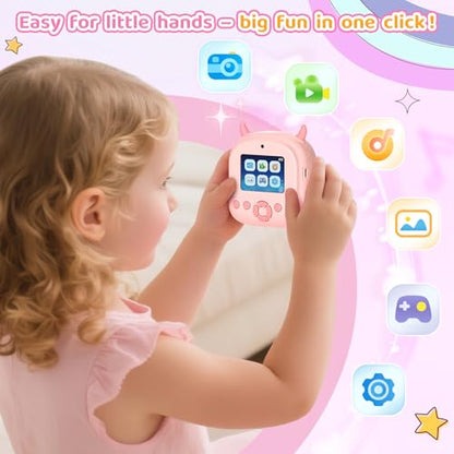KIDAGINS Instant Print Camera JD71 1MP 1080p Compact Kids Camera