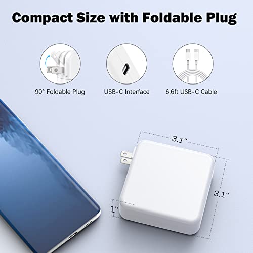 Basickaws 120W USB Type C Charger PD-120W for MacBook Pro/Air, Tablets, Laptops, Smartphones