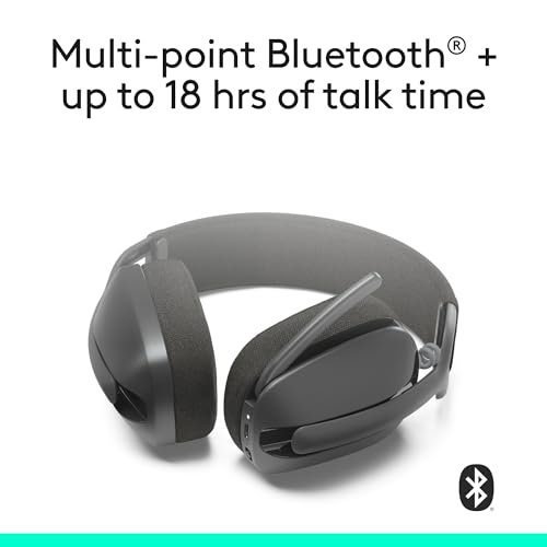 Logitech 981-001256 VIBE Over-Ear Wireless Headphones with Active Noise Cancellation