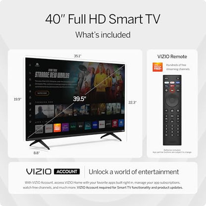 VIZIO 39.5" Smart TV CR-VFD40M 1080p 60Hz LED