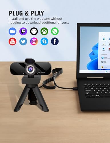 Tewiky TW-05 1080p Webcam Compact USB