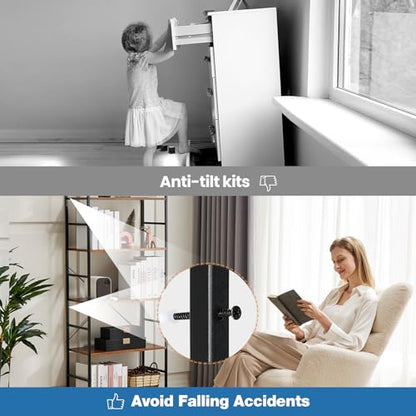 DUMOS 5 Tiers Bookshelf ZWJ-RU H 62.2in W 23.62in D 11.8in Metal