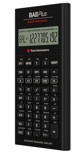 Texas Instruments 3" BA II Plus Professional Financial Calculator