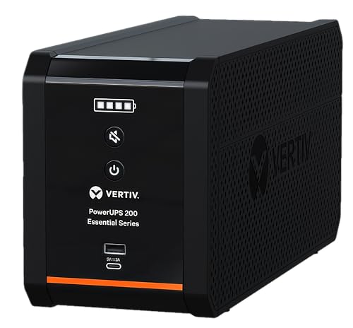 Vertiv 15.75" x 5.71" x 7.68" PSA6E-1500LVT Compact Uninterruptible Power Supply 120V 850W 8 Outlet NEMA