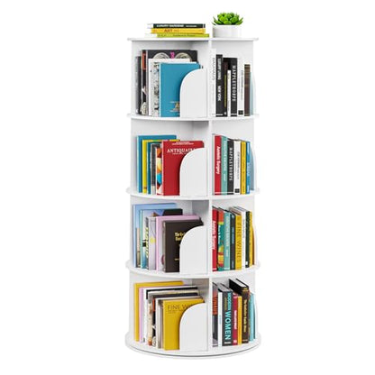 SpaceAid 4 Tier 56XZSJ-MS02-W4 Bookshelf White