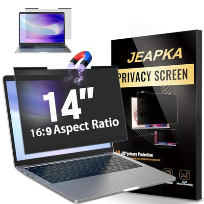 JEAPKA 14 Inch Magnetic Privacy Filter 12.2" x 6.18" Anti-Glare
