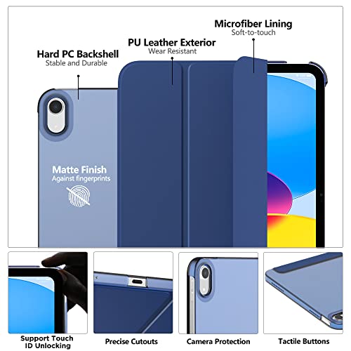 MoKo 11-Inch iPad Case Compatible with 11th Generation (Model: A3354, A3355, A3356) and 10th Generation (Model: A2696, A2757, A2777)