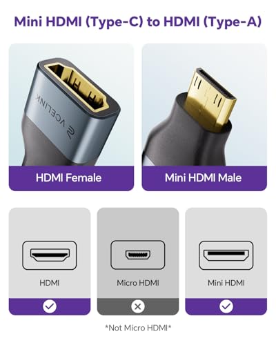 VCE 1.38 x 0.75 x 0.37 inches AD003 HDMI Adapter
