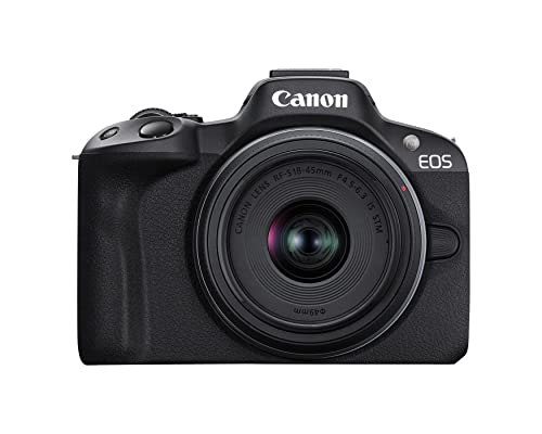Canon EOS R50 RF-S18-45mm F4.5-6.3 IS STM Lens Kit 24.2MP APS-C 4K Mirrorless Camera
