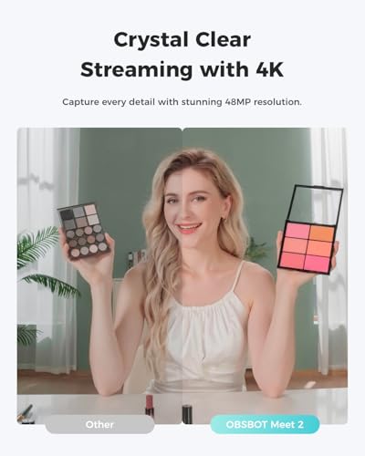 OBSBOT Meet 2 4K Webcam with 1/2" CMOS Sensor USB Connectivity