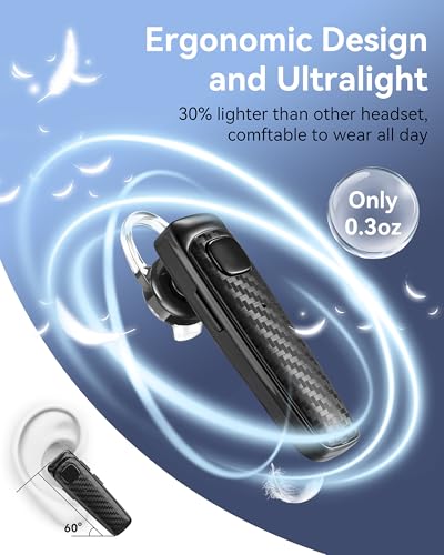 MQQC S525-black Bluetooth 5.1 Wireless Earpiece with Noise Cancellation