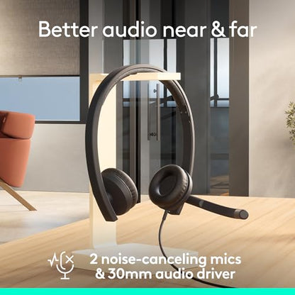 Logitech H570e USB Headset 981-001428 Wired, Stereo, Noise Cancelling