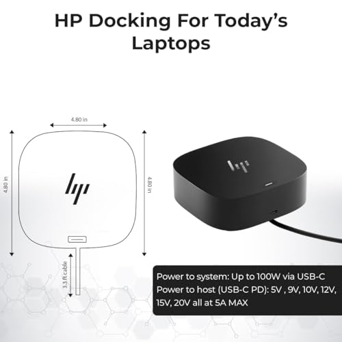 ANYHDD 120W 5TW10AA Docking Station USB 3.0 HDMI DisplayPort USB Type C