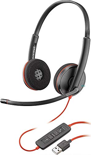 POLY 209745-101 Blackwire C3220 Headset USB-A Over-Ear Binaural