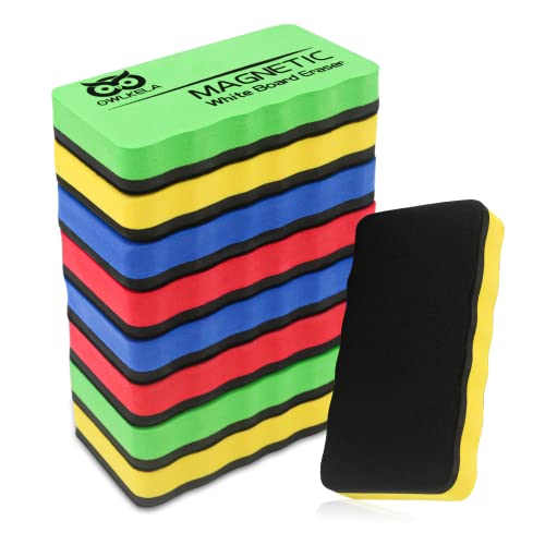 OWLKELA 8 Count ERASER - Rectangular - Space Theme - Rubber - Ideal for Drawing