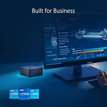 ASUS NUC 13 Pro Mini PC, Intel Core i7-1360P, 4K Resolution, Dual HDMI, Thunderbolt 4, 64GB RAM, SSD