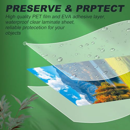 PAPRMA 5 Mil Thermal Laminating Sheets 30 Count 9" x 11.5" for 8.5" x 11" Documents