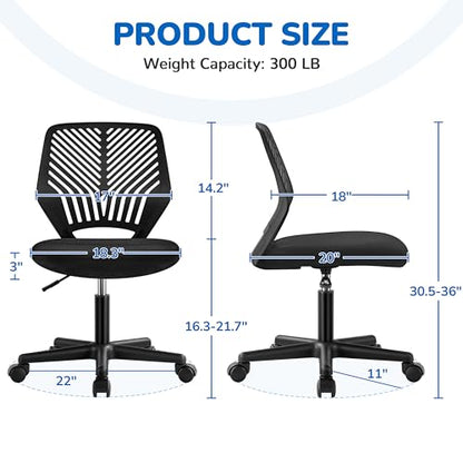 Yaheetech 20x22x36.5 Office Chair YT-0010368102 Adjustable Ergonomic Rolling