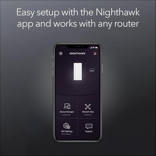 NETGEAR Wireless Range Extender (EXS27) Dual-Band 802.11.be 5 Gbps Smart Roaming RJ45 1500 Feet