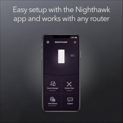 NETGEAR Wireless Range Extender (EXS27) Dual-Band 802.11.be 5 Gbps Smart Roaming RJ45 1500 Feet