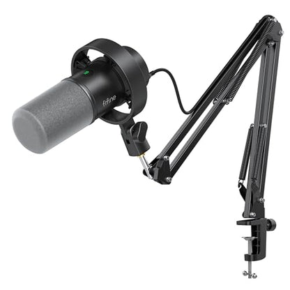 FIFINE K688CT USB/XLR Dynamic Microphone, 80dB, Unidirectional, Table Array, Black
