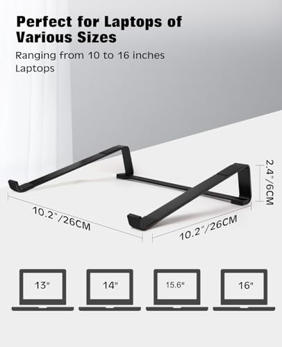 Thibault 1.0 Count Thibault-0018 Laptop Stand Black Ergonomic Tabletop