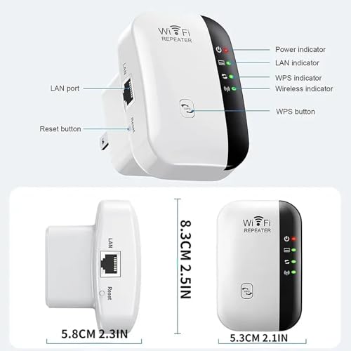 senri Wireless WiFi Repeater 802.11a/b/g/n/ac Dual-Band 300 Mbps