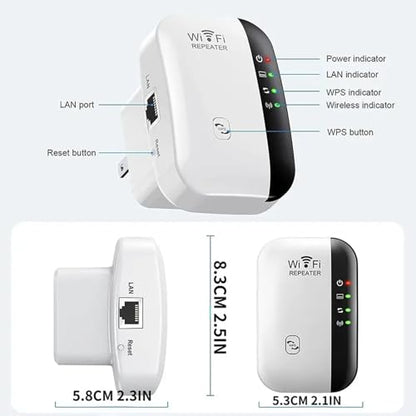 senri Wireless WiFi Repeater 802.11a/b/g/n/ac Dual-Band 300 Mbps