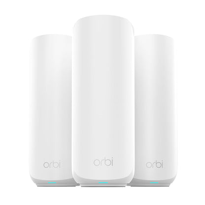 NETGEAR Orbi 370 Series Dual-Band WiFi 7 Mesh Network System (RBE373) - 5 Gbps, 6000 sq.ft Coverage, 2.5 Gbps Port, Mesh Router + 2 Extenders