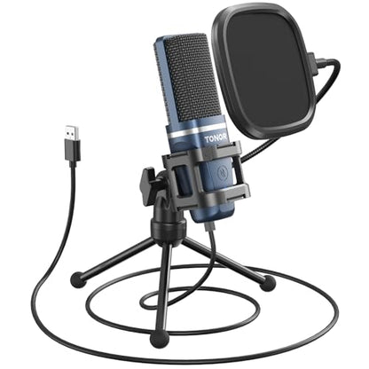 TONOR TC-777 USB Microphone with Stand and Pop Filter