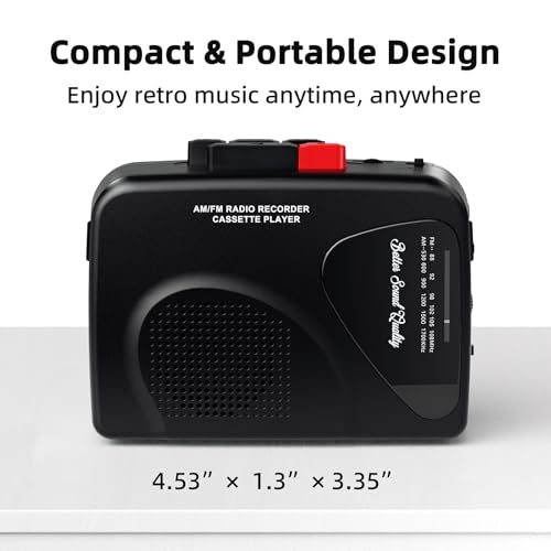 Mersoco Compact T201BUS AM/FM Radio Cassette Player Portable Recorder USB Powered