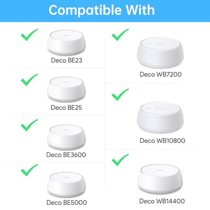 XLTTYWL 3 Pack Deco WiFi 7 Wall Mount Kit Model HY-WT1220 for Deco BE23/BE25/BE3600/BE5000