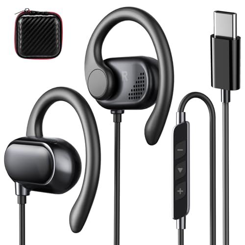 AIAUXAI AlAUXAI00235 Open Ear USB C Headphones Wired with Protective Case