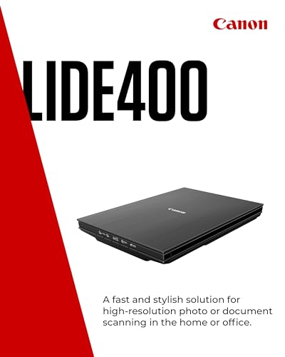 Canon LiDE 400 Flatbed Scanner USB 4800 dpi 1 Count CMOS