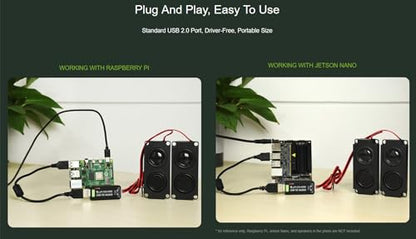 Waveshare USB Audio Sound Card USB2.0 Stereo 5.1 Compatible with Windows/Linux/Android