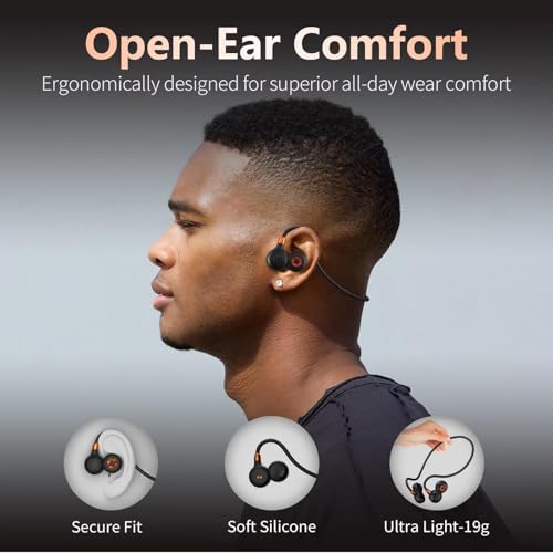 Ortizan I10 Open Ear Wireless Headphones Bluetooth 5.3 Dynamic Driver 10h Battery