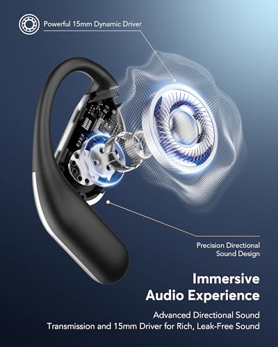 EUQQ 0326-YYK-Q16 PRO AI Earbuds Wireless Bluetooth 6.1 Environmental Noise Cancellation Open-Ear Design