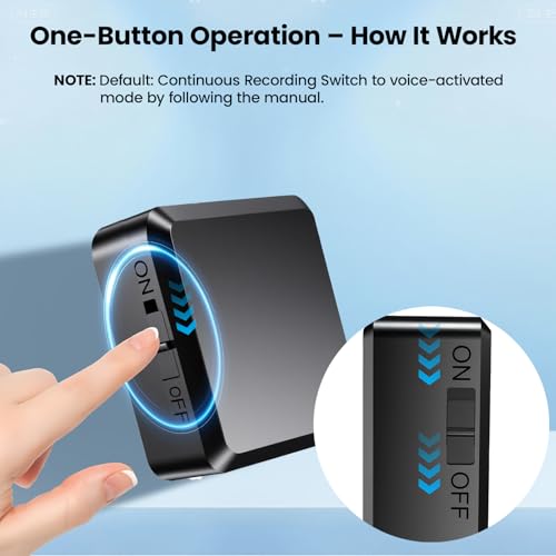 UYYIYY 64GB Voice Recorder V-06 Digital Recording Device USB Noise Cancellation