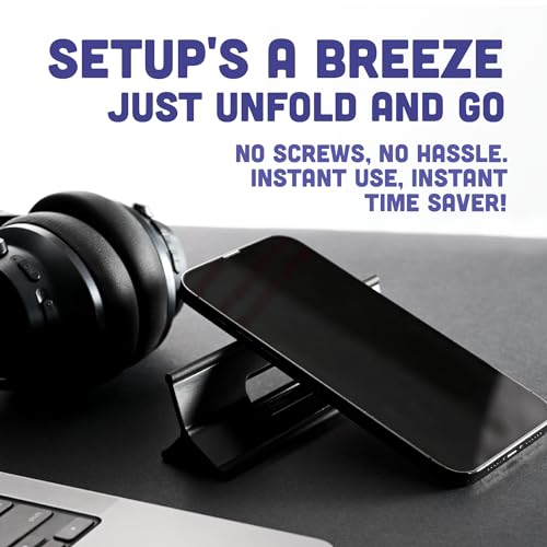 Steepy 5.5 x 1.96 x 1.18 inches Steepy Classic Adjustable Laptop Stand - Plastic - Portable - Midnight Matte - Universal Compatibility