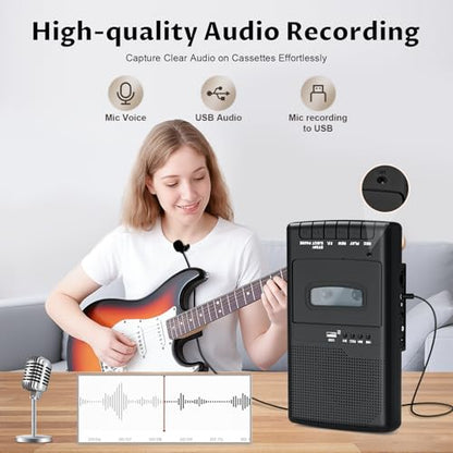 Mersoco T300-N Cassette Player Recorder & Converter USB Interface 90 Minutes Mono