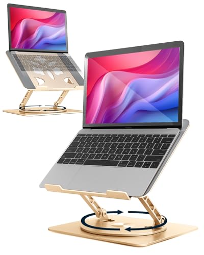 Aoviho 15.6 inch L6 Laptop Stand 360° Height Adjustable Tabletop Aluminum Stand