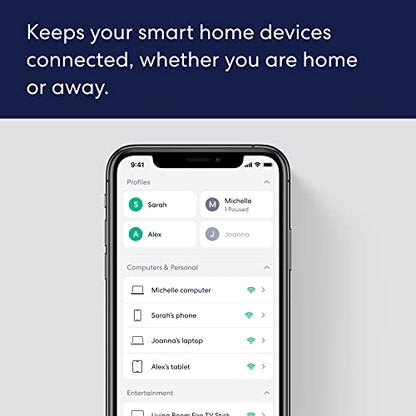 Amazon eero 6+ 1-pack Mesh Wifi Router Gigabit Speed Up to 1500 sq. ft. Coverage