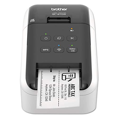 Brother QL-810W Thermal Label Printer 300 dpi Monochrome 5x9.2x5.7 in