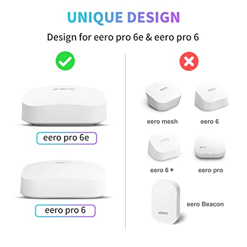 Sootozy EM6E-3-new Tri-Band Wall Mount Holder for eero Pro 6e/6, Weatherproof, 802.11a, 1000 Mbps, Internal Antenna