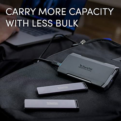 SanDisk Professional 4TB SDPM2NB-004T-GBAND Solid State Drive USB 3.0 2000MB/s Portable External Storage