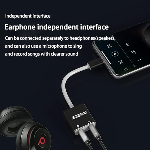 SGEYR Type C TPC-S01-US USB Type-C External Sound Card with 3.5mm Jack