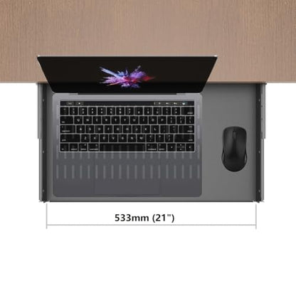 JINGCHENGMEI 21 inch JCM-UNDSK-SHELF Metal Under Desk Laptop Mount
