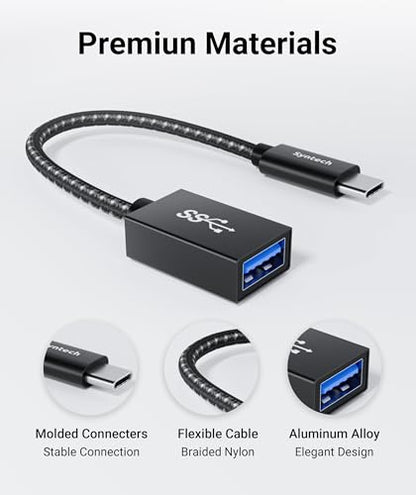 Syntech USB Type C to USB Adapter, 2 Pack, 10Gbps, Compatible with Various Devices